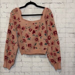 Willow and Wind Crop Sweater Womens Size Large